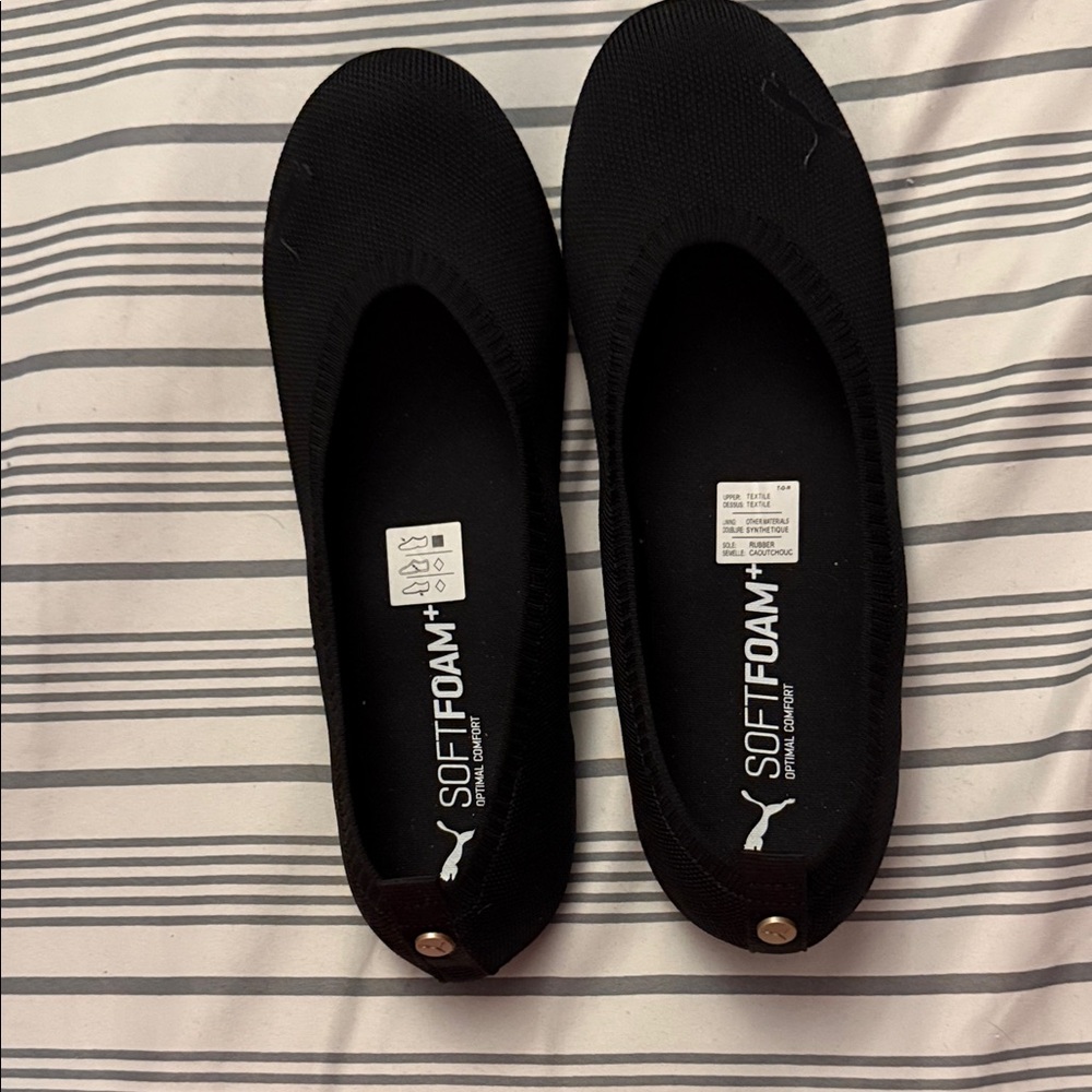 Puma Women's Black SoftFoam+ Flats